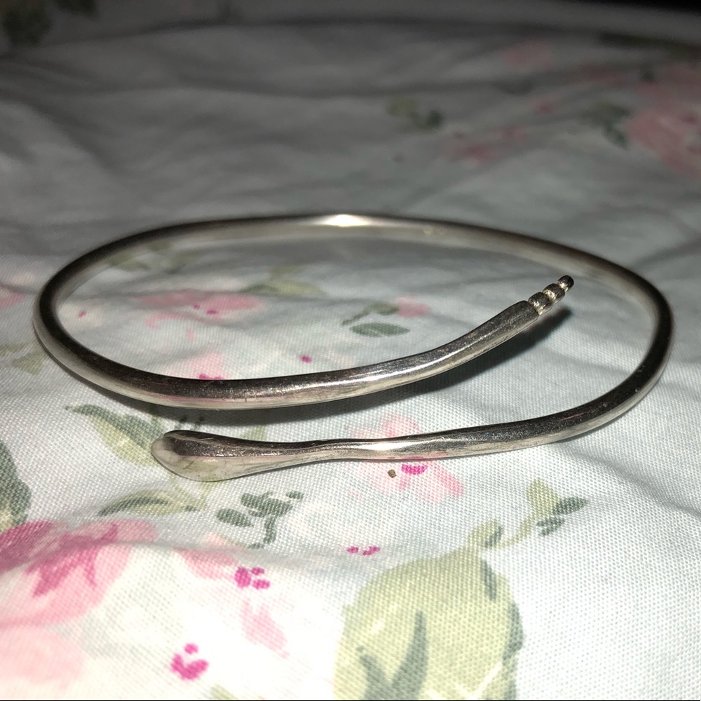 Sterling silver snake bangle